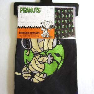 Snoopy Peanuts Halloween Mummy Shower Curtain